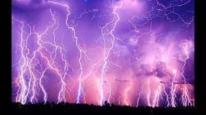 Lightning storm.