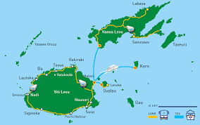 Nabouwalu aan de zuidzijde van Vatua Levu.