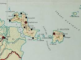 Kaart van maatschappij Billiton.