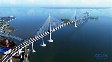 de CCLEX, hangbrug in Cebu