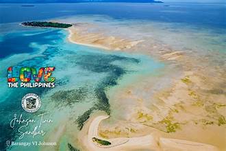 Johnson Island, zand en zand