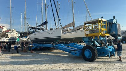 Speciale botenkar voor 40 ton.